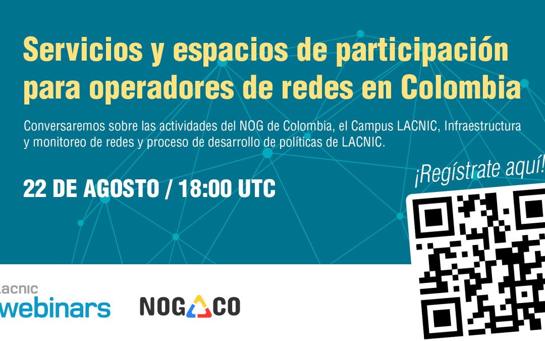 Webinar de participación para operadores de redes en Colombia.